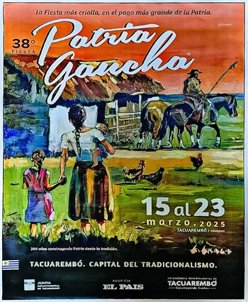 La 38a. Fiesta de la Patria Gaucha tendrá lugar entre el sábado 15 y el domingo 23 de marzo de 2025